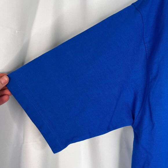 Crystal Springs Bright Blue Polo Shirt Mosquito Embroidered Logo Size Large - Picture 2 of 9